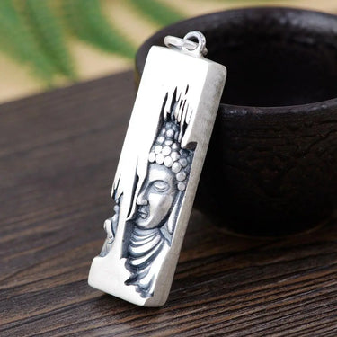 Sterling Silver Buddha Carving Pendant-Your Soul Place